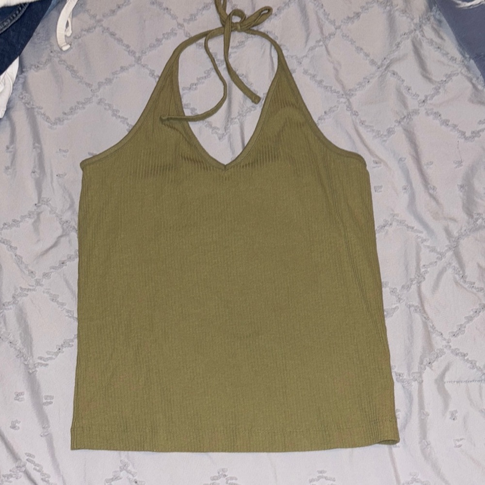 Old Navy Green Halter Tank Top